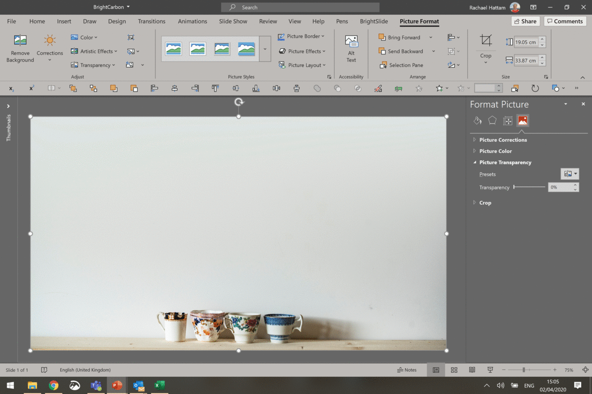 How to make images transparent in PowerPoint