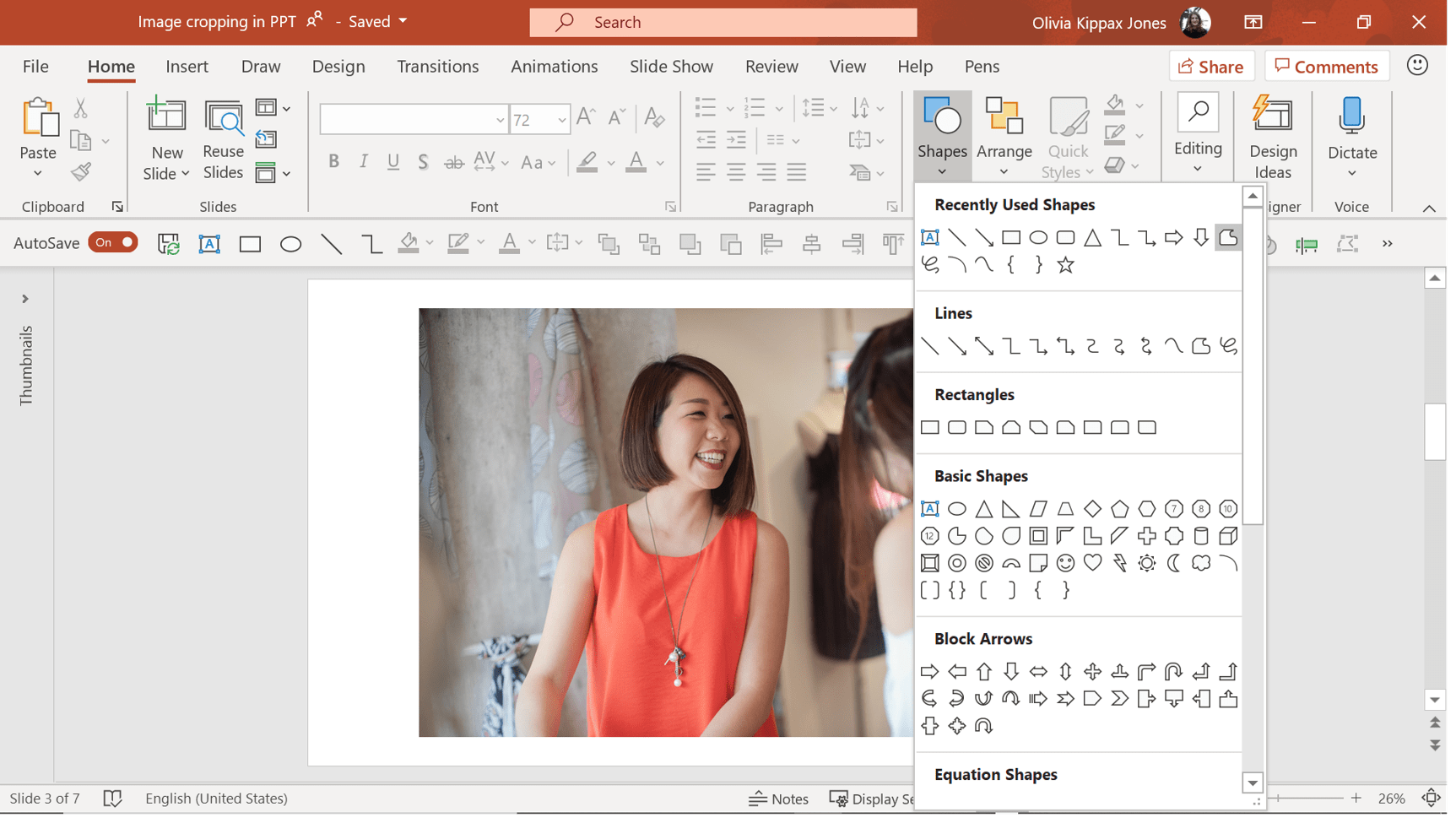 show crop handles in word on a mac