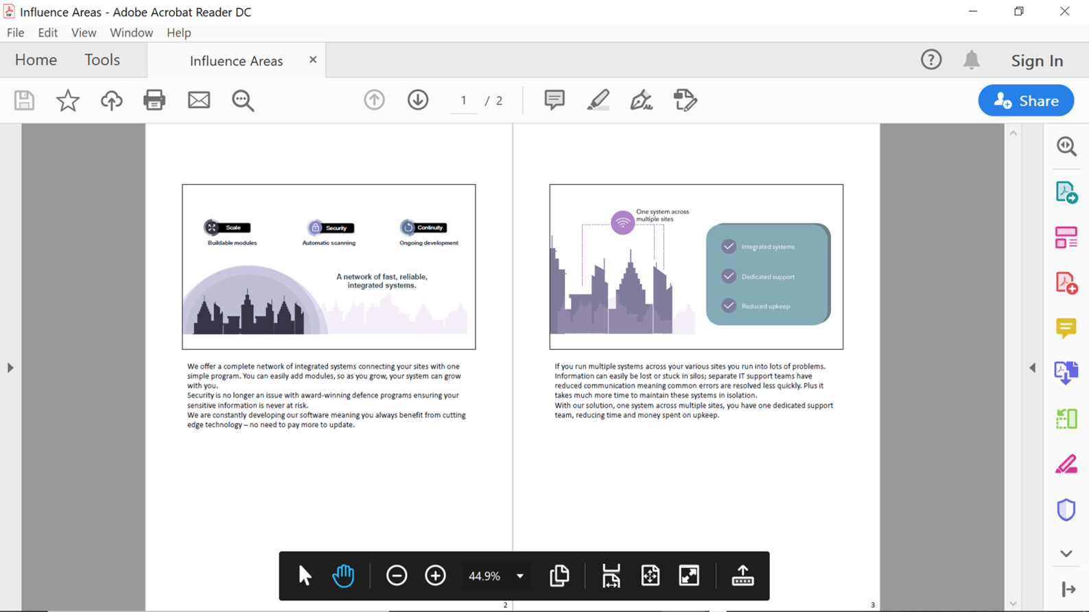 what does a presentation handout look like