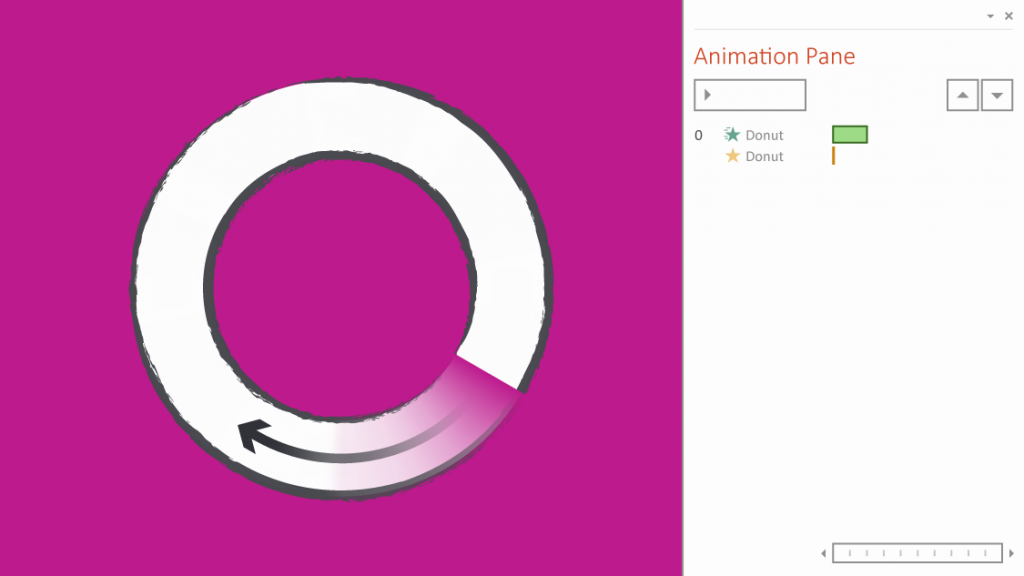 Wheel animation in PowerPoint