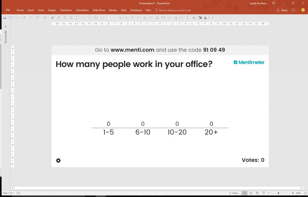 powerpoint plug-ins: mentimeter