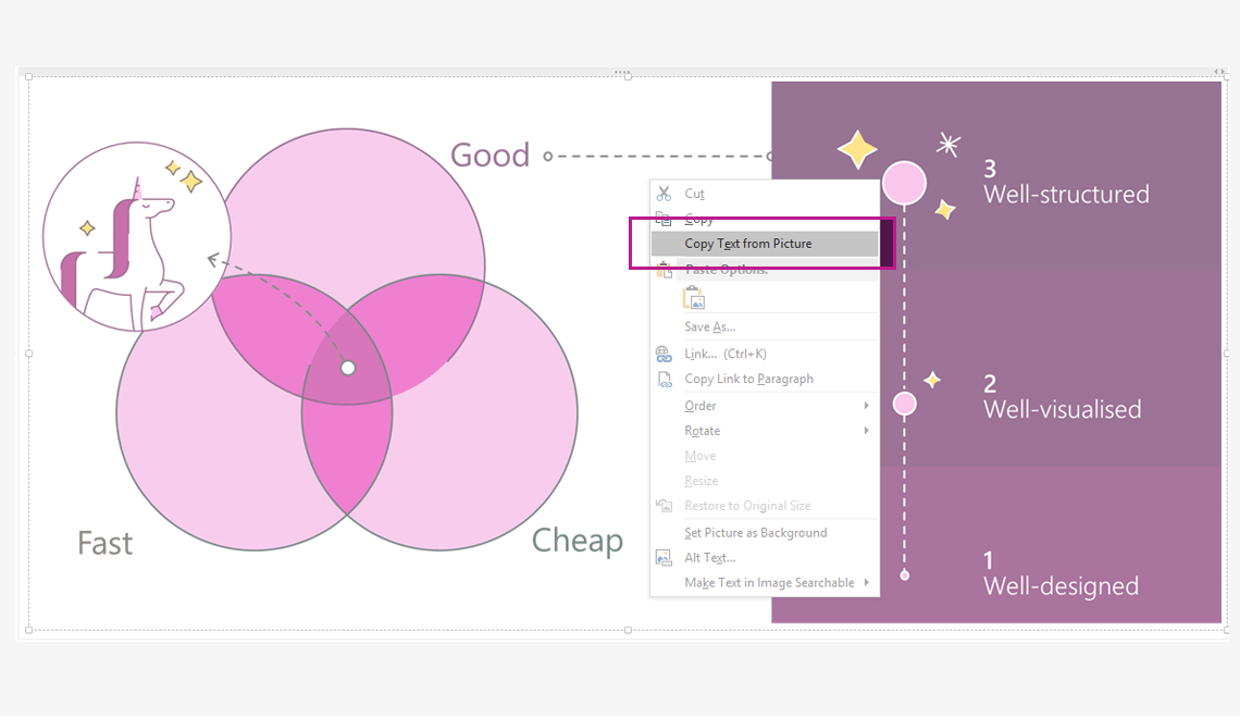 how to convert images to text in powerpoint