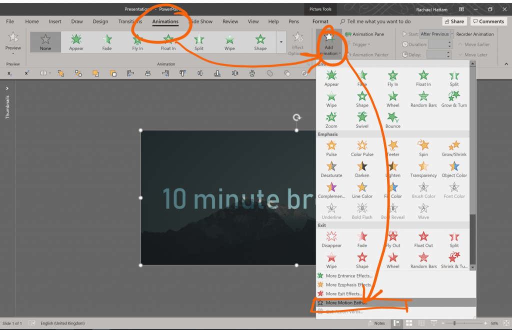 Masking effects in PowerPoint Stencils and animation BrightCarbon