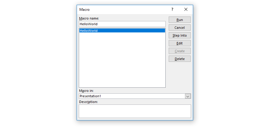 PowerPoint VBA