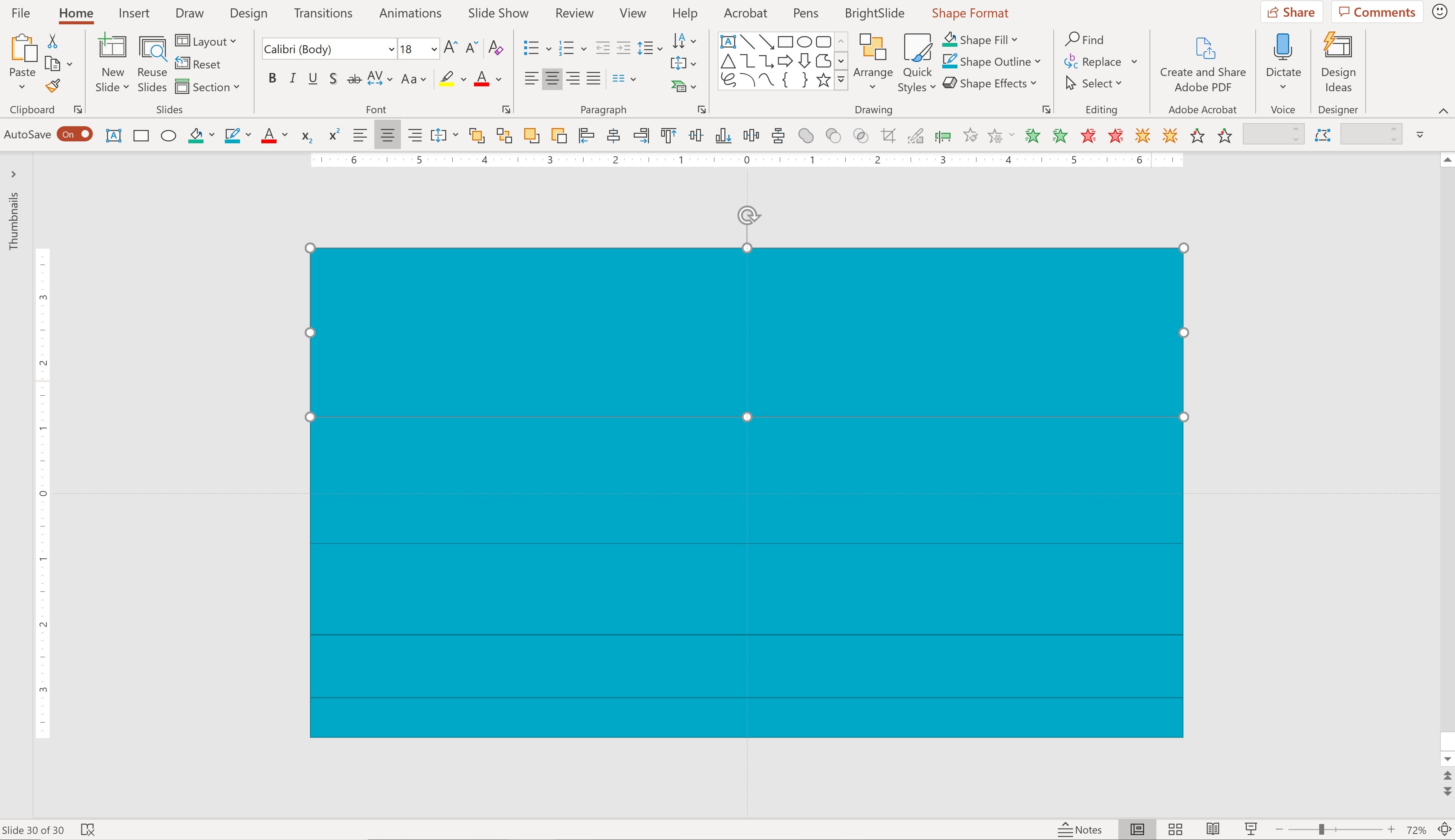 create a powerpoint presentation using transition