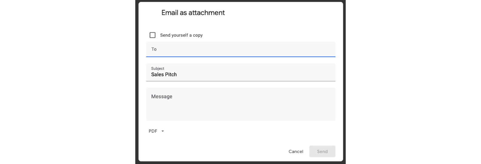 how to send presentation through email