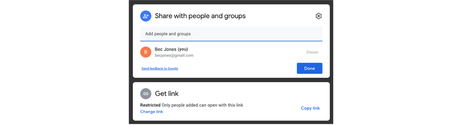 how to link a google slide presentation