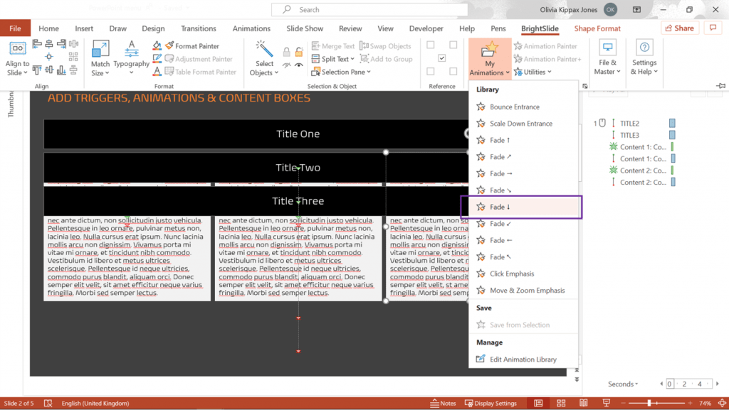 How to create a drop-down menu in PowerPoint | BrightCarbon