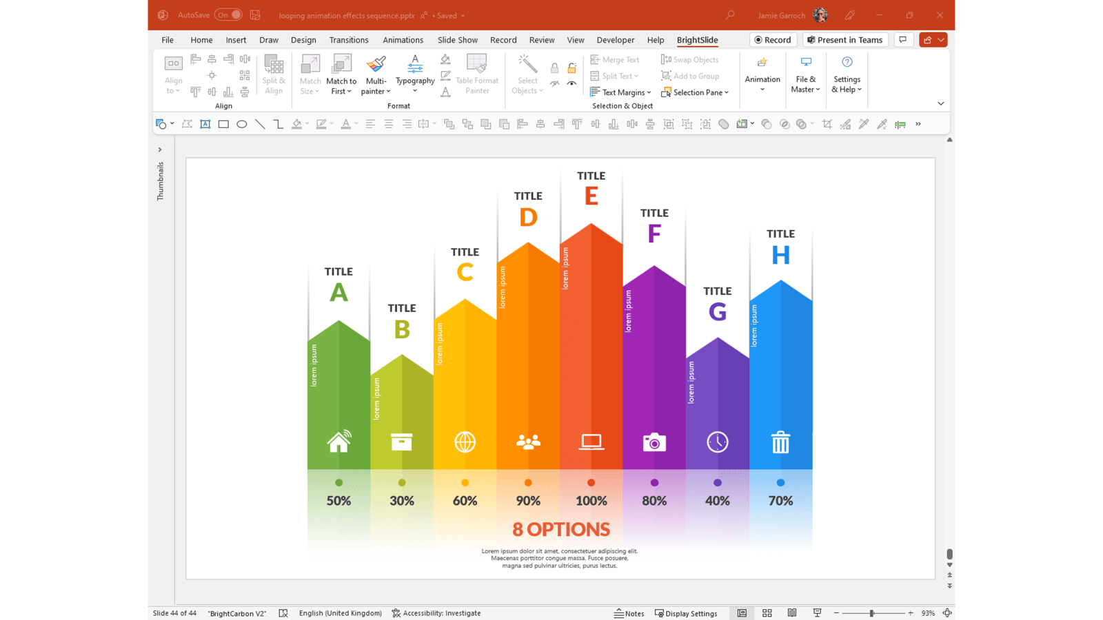 powerpoint presentation loop animation