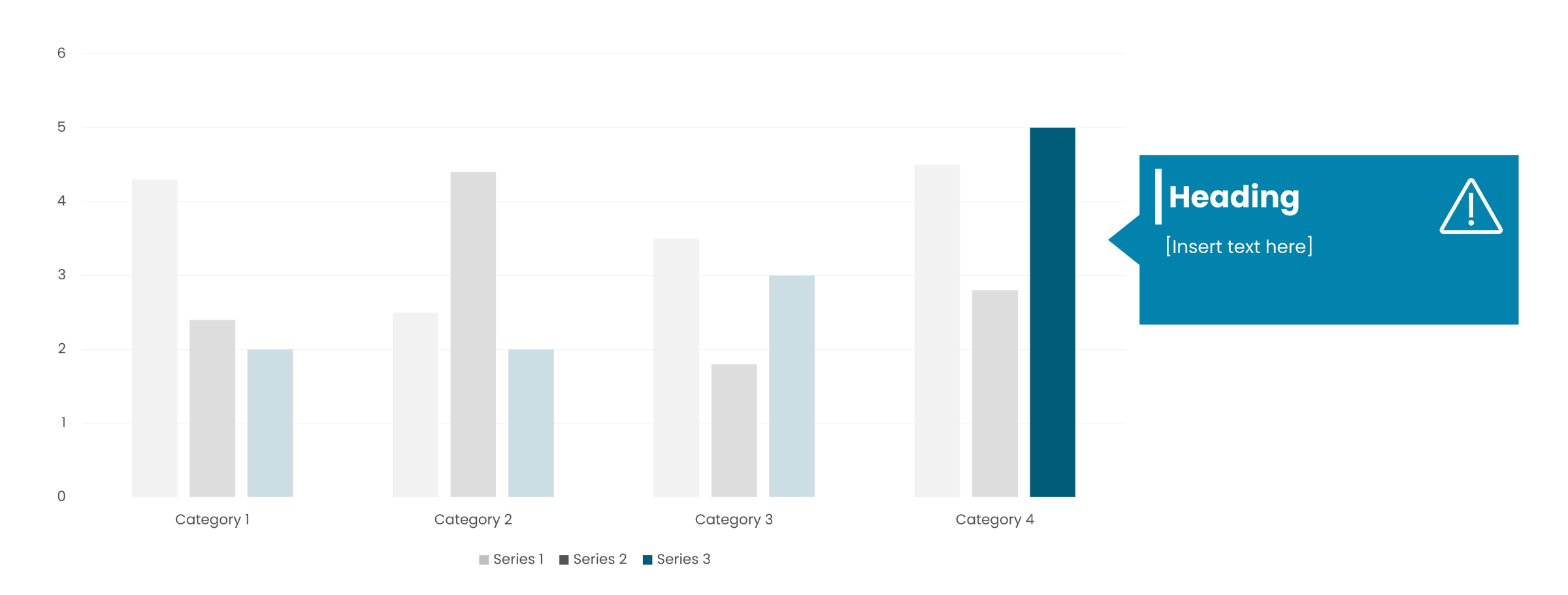 Standard PowerPoint bar graph with a pop up information panel.