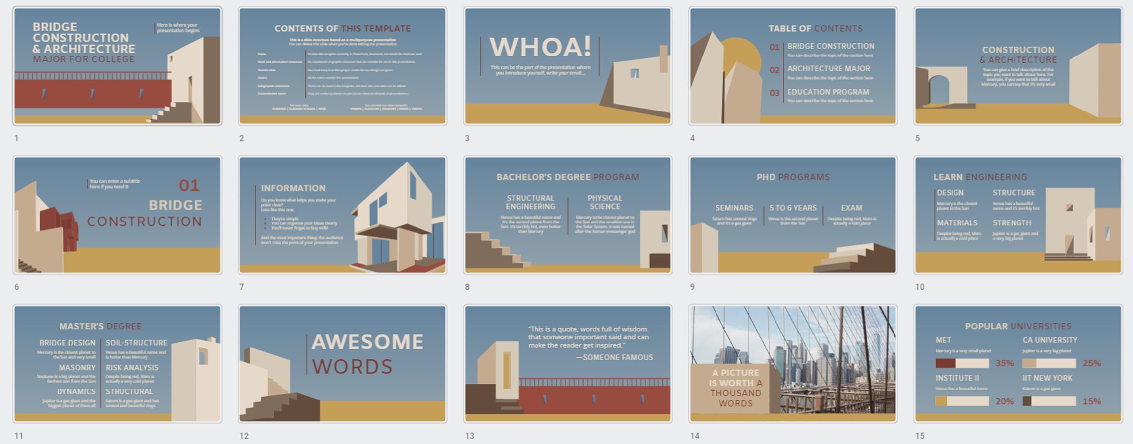 Free Architecture Presentation Board Google Slides Template