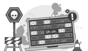 broken powerpoint template