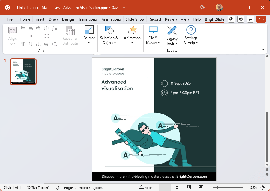 LinkedIn post using Social Media Canvas
