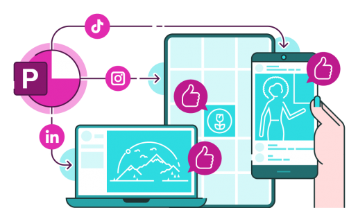 change your powerpoint canvas for any social post