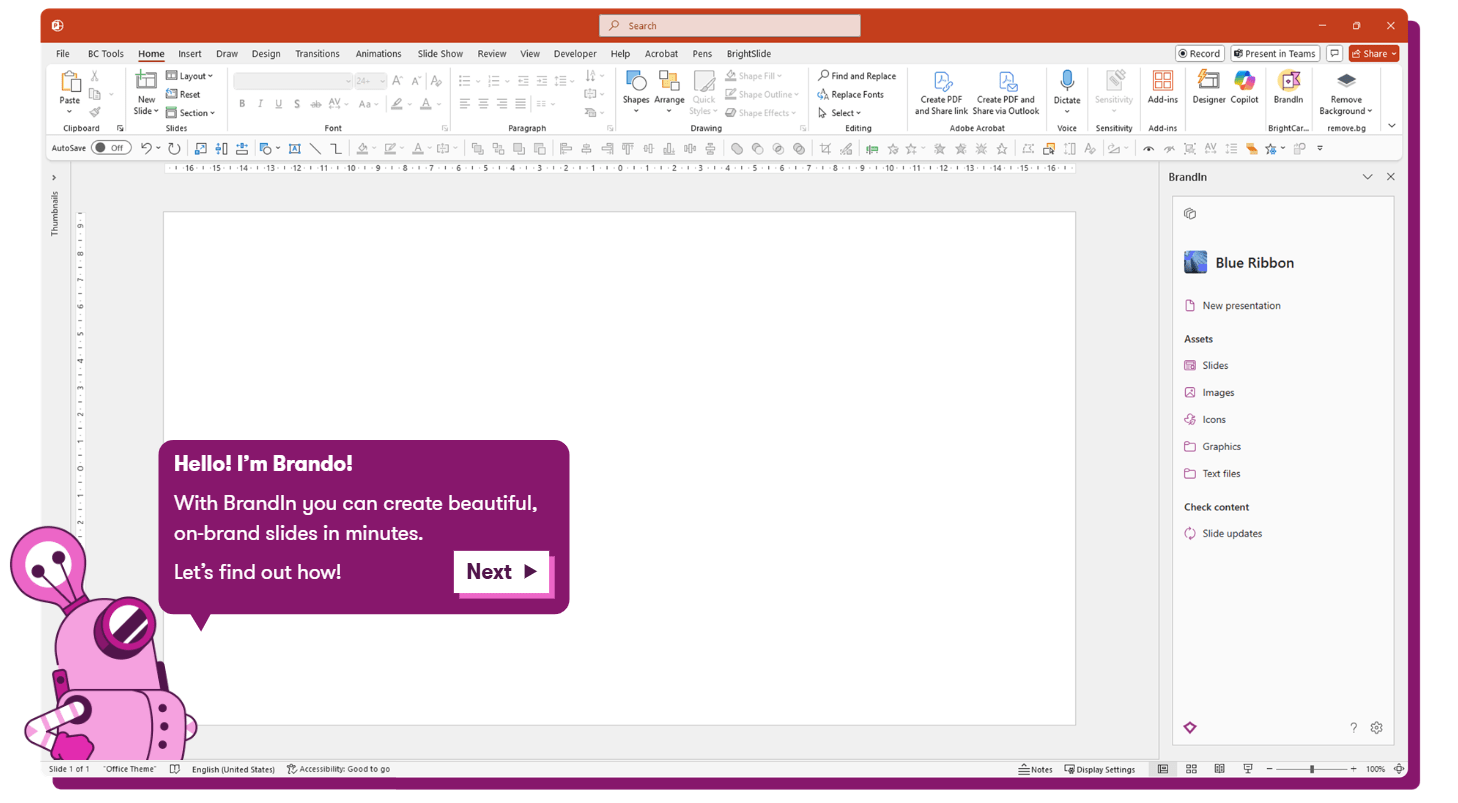 click to launch the brandin demo