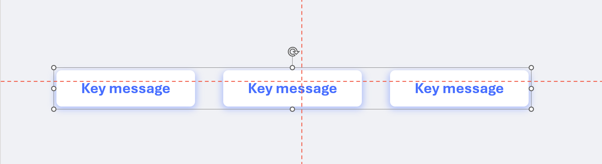 Screenshot showing objects out of alignment